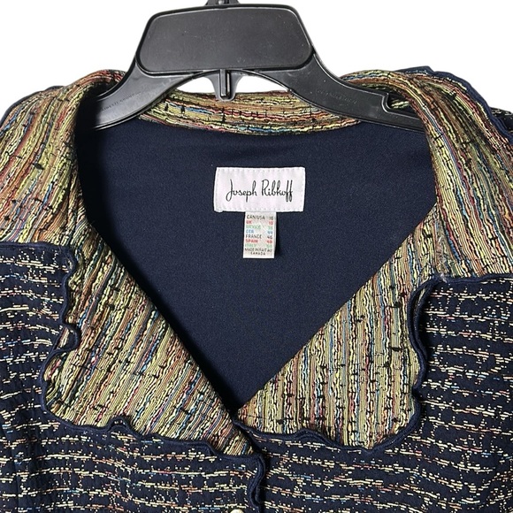 Joseph Ribkoff Multicolor Textured Blazer - Picture 4 of 16